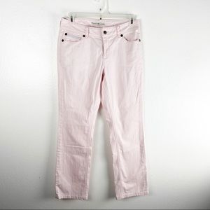 TOMMY HILFIGER Light Pink Classic Straight Leg Jeans, Size 10